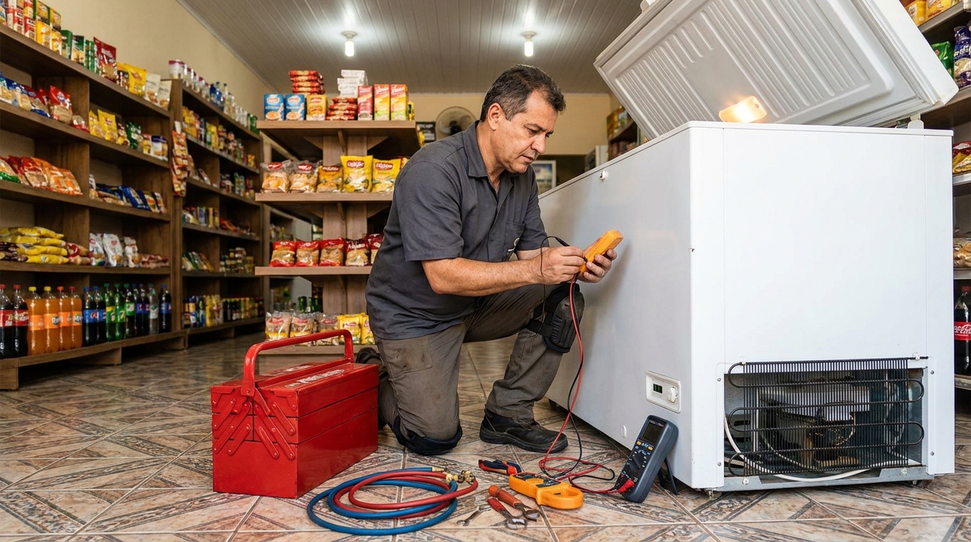 Ajuste de Temperatura do Freezer no Apicum, São Luís‑MA
