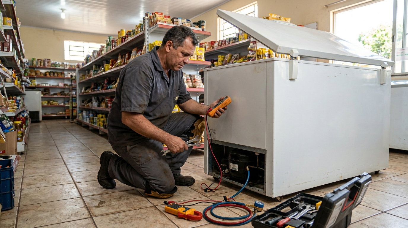 Manutenção em Motor Ventilador no Apicum, São Luís‑MA